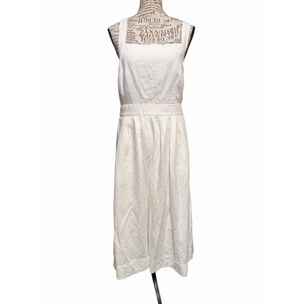 J CREW Size 8 Fitted-Wai Cotton Poplin Cottagecore Boho Minimalist